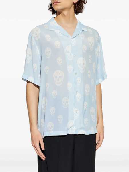 Camasi casual Alexander McQueen Shirts Blue Barbati (BM 19715646) 3