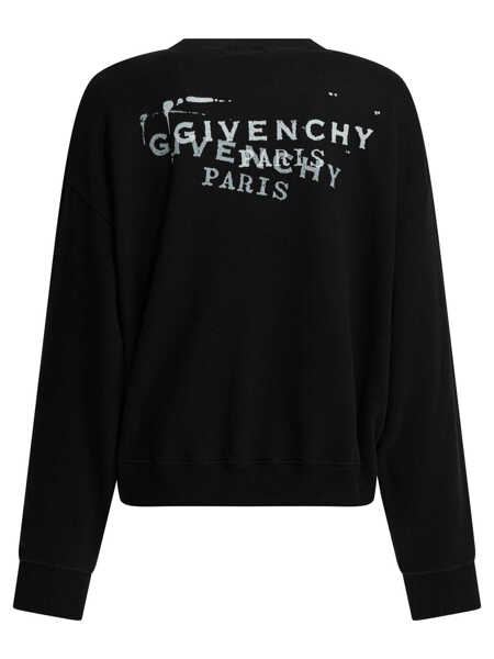 Hanorace Givenchy Sweatshirt with Ginvechy Stamp Black Femei (BM 19715658) 2