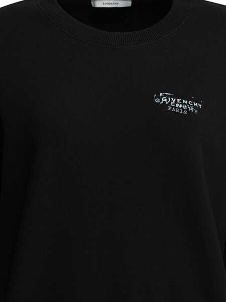 Hanorace Givenchy Sweatshirt with Ginvechy Stamp Black Femei (BM 19715658) 3