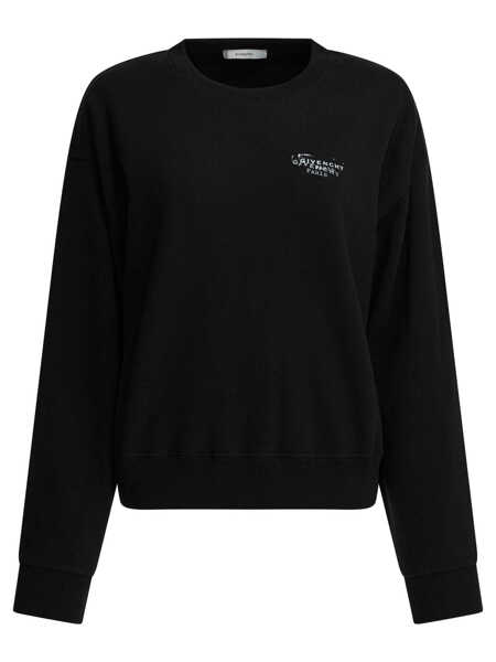 Hanorace Givenchy Sweatshirt with Ginvechy Stamp Black Femei (BM 19715658) 1
