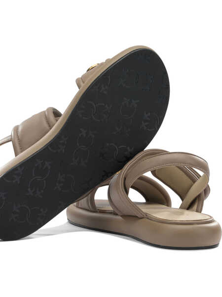 Sandale Pinko Sandals Beige Femei (BM 19715757) 5