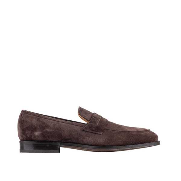 Mocasini Salvatore Ferragamo Salvatore Ferragamo Suede Loafers Brown Barbati (BM 19715838) 1
