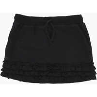 Fuste Brushed Cotton Skirt With Ruffles Fete