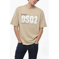 Tricouri Cotton Crew-Neck T-Shirt With Embossed Monogram Barbati