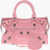 Balenciaga Crinkled Leather Le Cagole Shoulder Bag With Metal Details A Pink