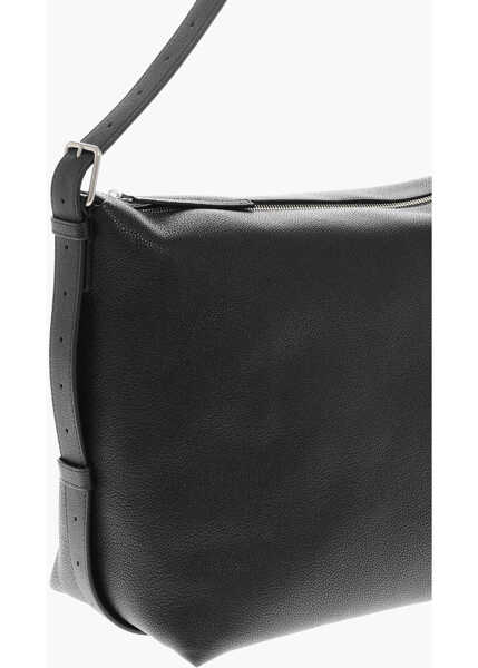 Genti de mana Balenciaga Textured Leather Shoulder Bag With Logoed Detail Black Barbati (BM 19715861) 3