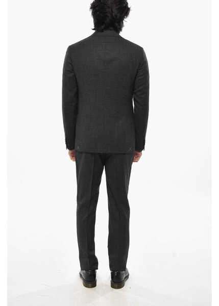 Costume CORNELIANI Cc Collection Virgin Wool 2 Buttons Suit With Flap Pockets Brown Barbati (BM 19715867) 4