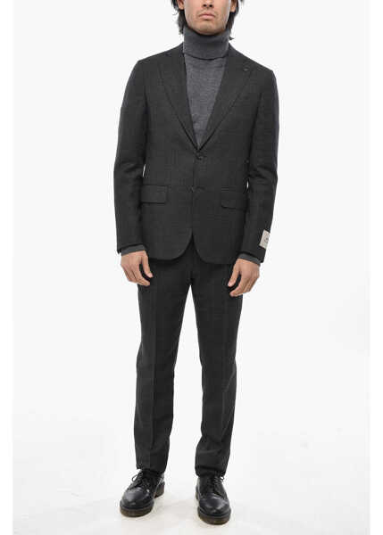 Costume CORNELIANI Cc Collection Virgin Wool 2 Buttons Suit With Flap Pockets Brown Barbati (BM 19715867) 1