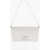 C&eacute;line Leather Triomphe Clutch With Removable Shoulder Strap White
