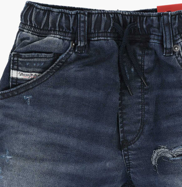 Blugi drepti Diesel Stretch Denim Krooley-Ne-J Jjj Jogg Jeans With Elastic Waist Blue Baieti (BM 19715876) 2