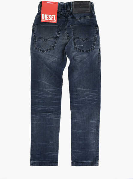 Blugi drepti Diesel Stretch Denim Krooley-Ne-J Jjj Jogg Jeans With Elastic Waist Blue Baieti (BM 19715876) 3