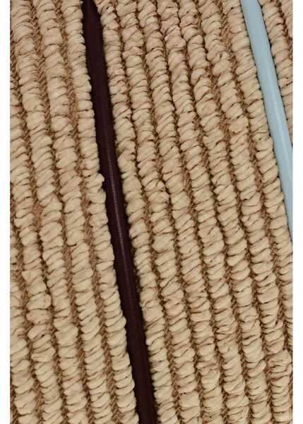 Genti de mana Bottega Veneta Raffia Handbag With Leather Trims Brown Femei (BM 19715879) 4