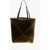 Loewe Shearling Puzzle Tote Bag With Foldable Design Military Green
