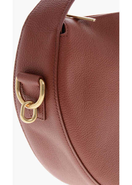 Genti de umar Burberry Textured Leather Hobo Bag Burgundy Femei (BM 19715885) 4