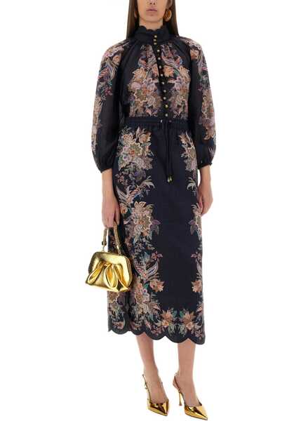 Bluze ZIMMERMANN Rhiannon Billow Shirt BLUE Femei (BM 19715906) 2