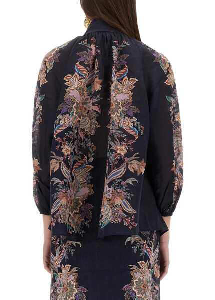 Bluze ZIMMERMANN Rhiannon Billow Shirt BLUE Femei (BM 19715906) 3