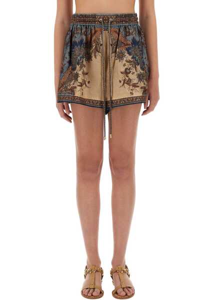Pantaloni scurti ZIMMERMANN Ascension Shorts BLUE Femei (BM 19715909) 1