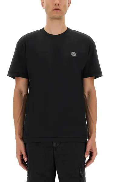 Tricouri Stone Island T-Shirt Slim Fit BLACK Barbati (BM 19715915) 2