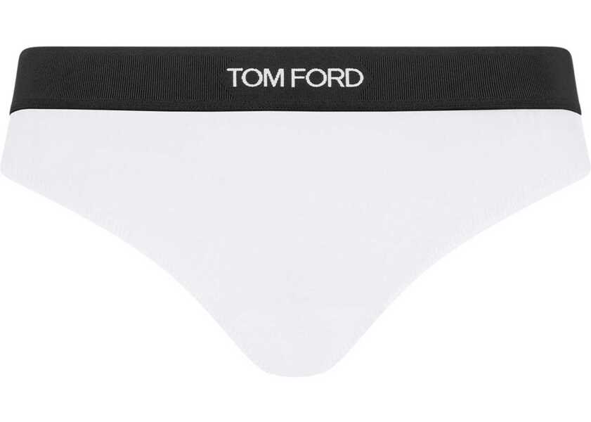 Lenjerie intima Tom Ford Thong With Logo WHITE Femei (BM 19715948) 1