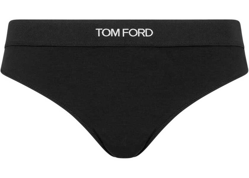 Lenjerie intima Tom Ford Thong With Logo BLACK Femei (BM 19715954) 1