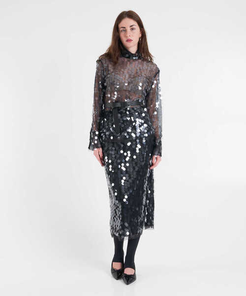 Bluze Semicouture Blouse with sequins Black Femei (BM 19716644) 3