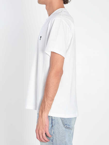 Tricouri AMI Paris Ami De Coeur T-Shirt WHITE Barbati (BM 19716716) 3