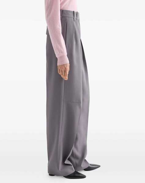 Pantaloni casual Jil Sander Wool Gabardine Pants GREY Femei (BM 19716737) 2