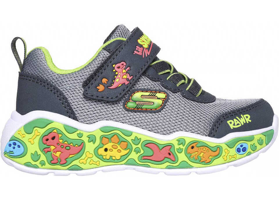 Sneakers SKECHERS Play Scene CHRCL/LIME Grey Baieti (BM 19716755) 2