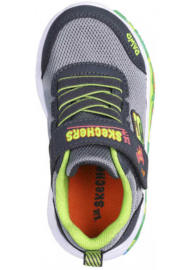 Sneakers SKECHERS Play Scene CHRCL/LIME Grey Baieti (BM 19716755) 4