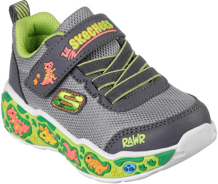 Sneakers SKECHERS Play Scene CHRCL/LIME Grey Baieti (BM 19716755) 1