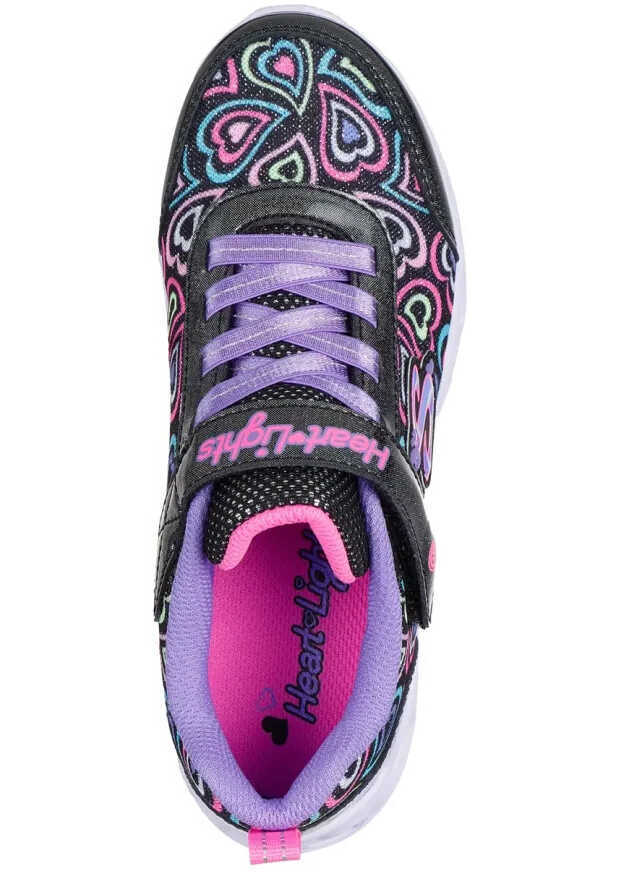 Sneakers SKECHERS S-Lights Heart Lights-Boogie Love Black/Multi Black Fete (BM 19716770) 3