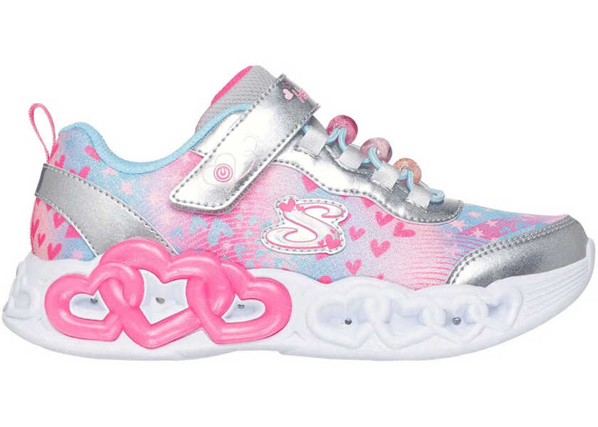 Sneakers SKECHERS S-Lights Infinite Heart Lights-Heart Jewels Silver/Multi Silver Fete (BM 19716773) 2