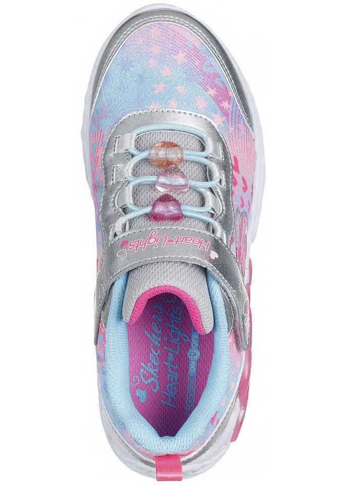 Sneakers SKECHERS S-Lights Infinite Heart Lights-Heart Jewels Silver/Multi Silver Fete (BM 19716773) 3