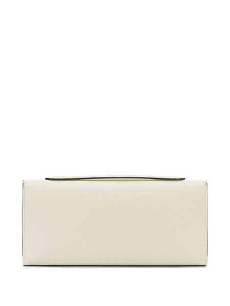 Genti plic VALEXTRA Isis clutch with shoulder strap White Femei (BM 19716804) 3