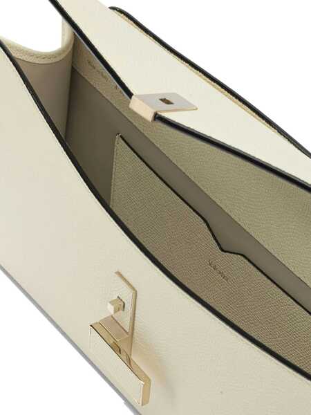 Genti plic VALEXTRA Isis clutch with shoulder strap White Femei (BM 19716804) 4