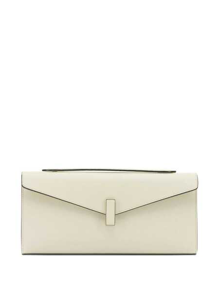 Genti plic VALEXTRA Isis clutch with shoulder strap White Femei (BM 19716804) 1