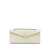 VALEXTRA "Isis" clutch with shoulder strap White