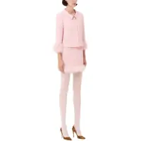 Fuste Dama - Fuste casual Valentino Garavani Miniskirt With Feathers PINK Femei (BM 19716917) - B-mall.ro