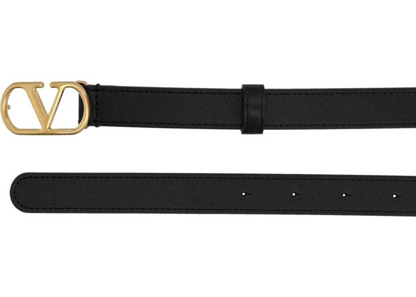 Curele Valentino Garavani V-Logo Signature Belt BLACK Femei (BM 19716938) 2