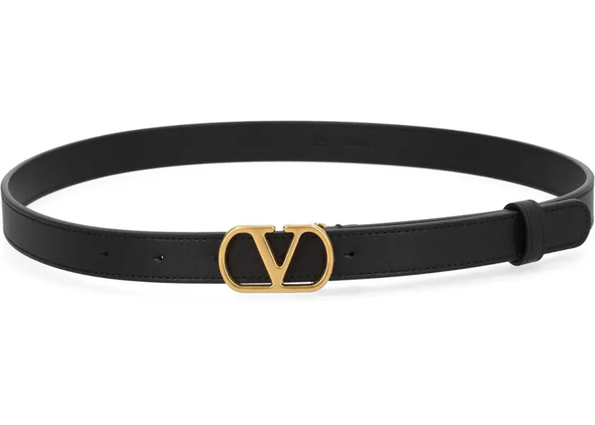 Curele Valentino Garavani V-Logo Signature Belt BLACK Femei (BM 19716938) 1