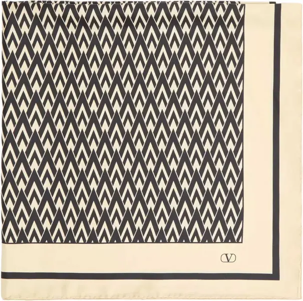 Esarfe Valentino Garavani Printed Silk Scarf YELLOW Barbati (BM 19716950) 1