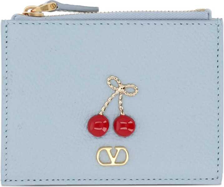 Portofele Valentino Garavani Cherryfic Coin Purse AZURE Femei (BM 19716956) 1