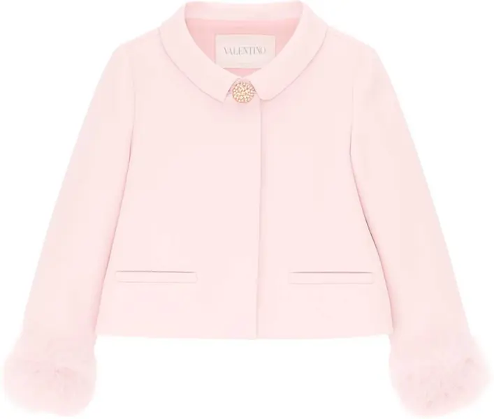 Sacouri office Valentino Garavani Crepe Couture Jacket PINK Femei (BM 19716968) 1