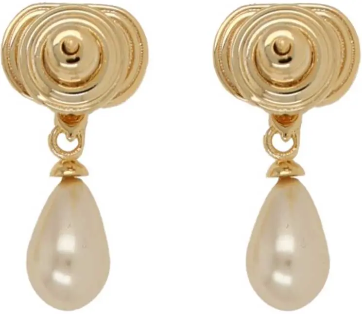 Cercei Valentino Garavani Ovalette Earrings GOLD Femei (BM 19716983) 2