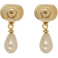 Cercei Dama - Cercei Valentino Garavani Ovalette Earrings GOLD Femei (BM 19716983) - B-mall.ro