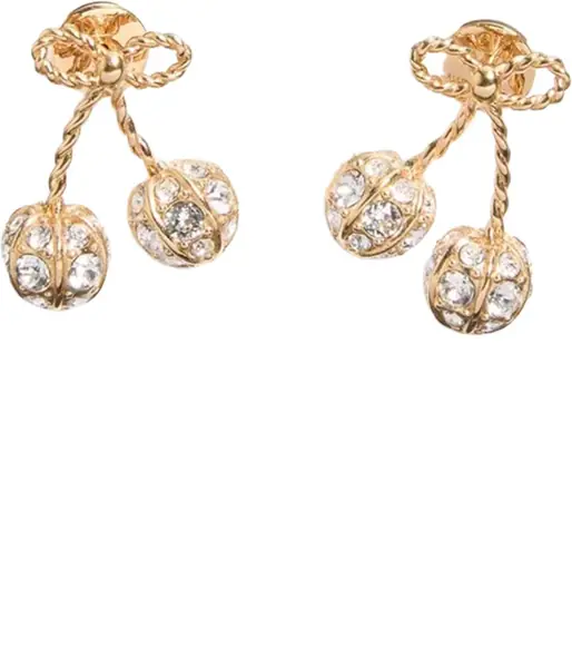 Cercei Valentino Garavani Cherryfic Earrings With Rhinestones GOLD Femei (BM 19717001) 1