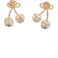 Cercei "Cherryfic" Earrings With Rhinestones Femei