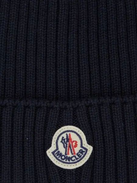 Caciuli Moncler Logo Beanie Hat BLUE Baieti (BM 19717005) 3