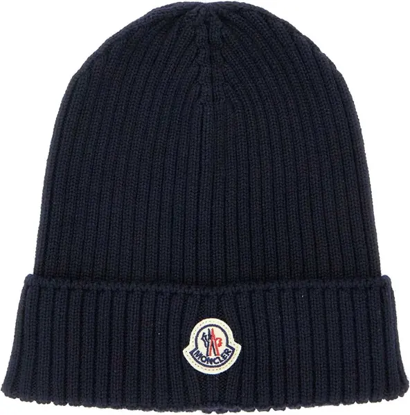 Caciuli Moncler Logo Beanie Hat BLUE Baieti (BM 19717005) 1