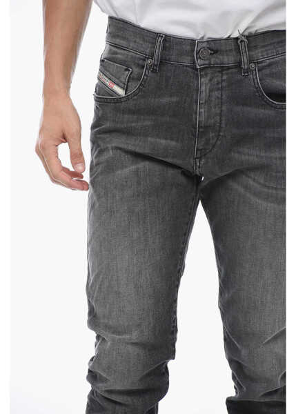 Blugi drepti Diesel Track Denim Skinny-Fit D-Struckt Denims Black Barbati (BM 19717085) 3